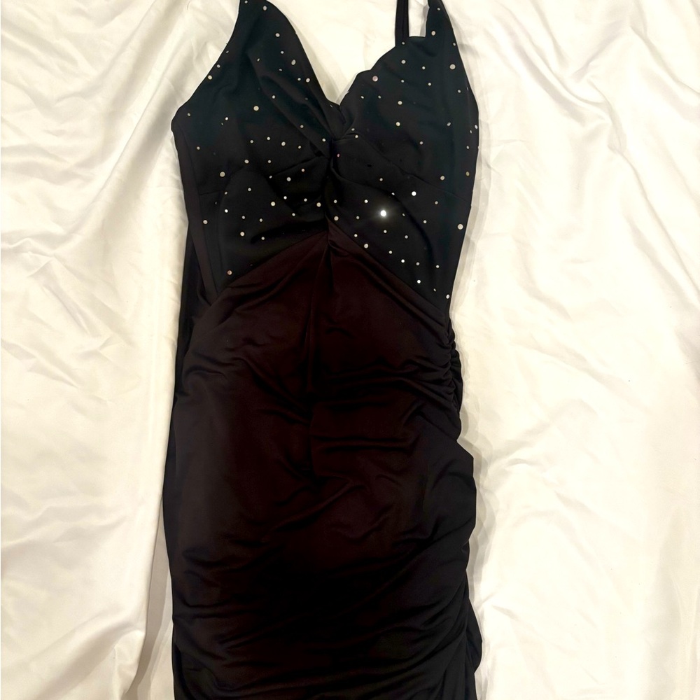 black lucy in the sky formal dress body shaping super cute
